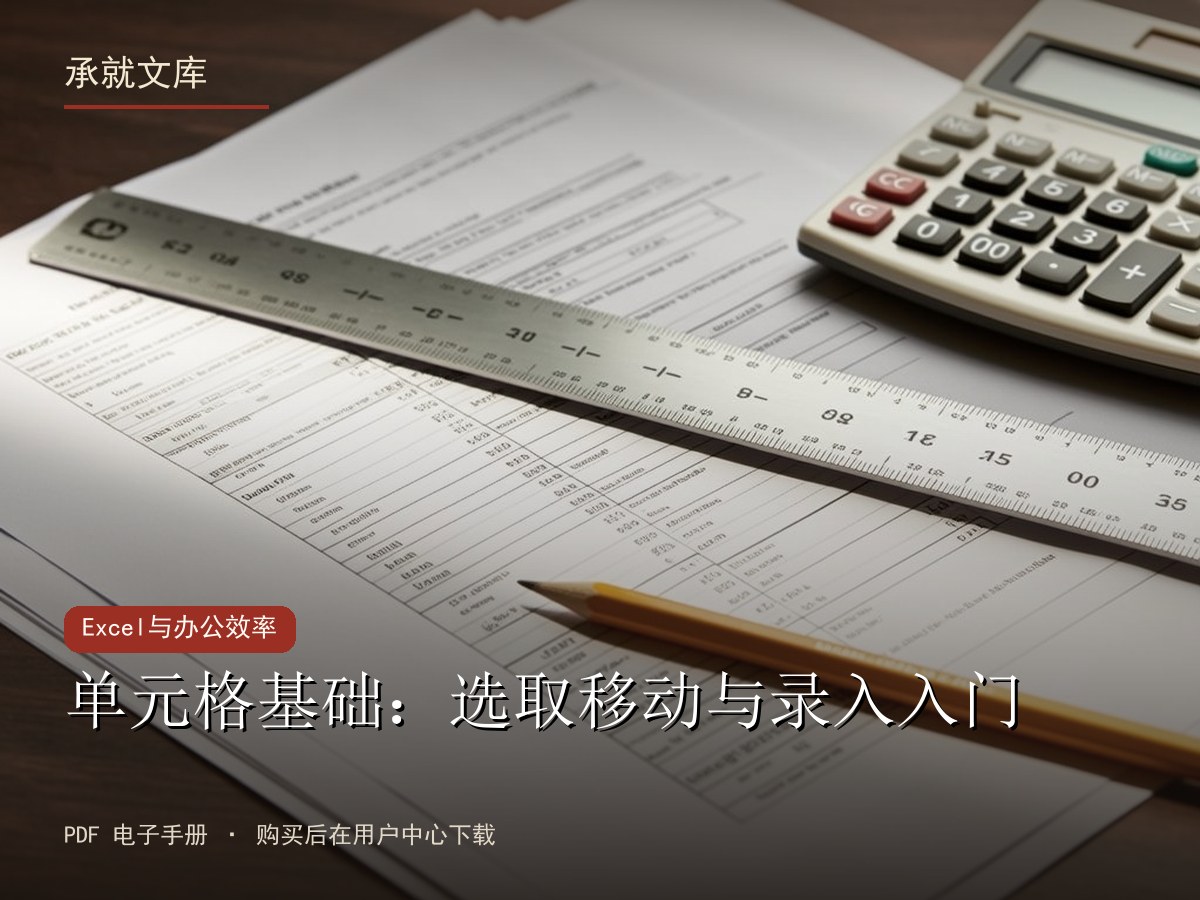 单元格基础：选取移动与录入入门