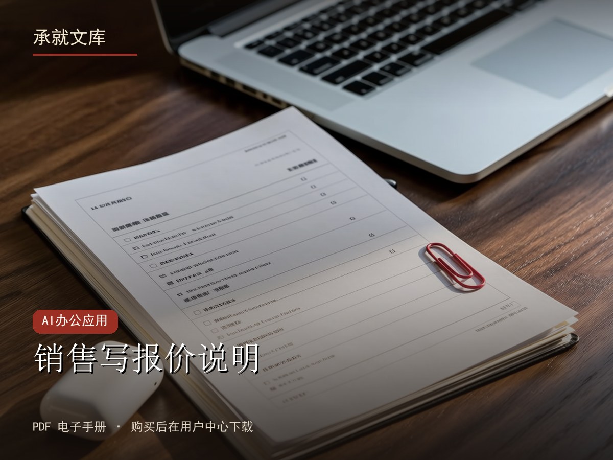 销售写报价说明
