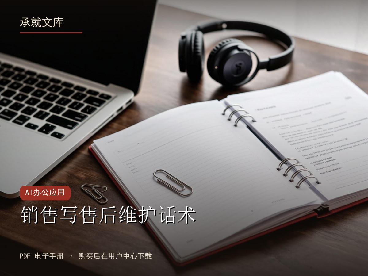 销售写售后维护话术