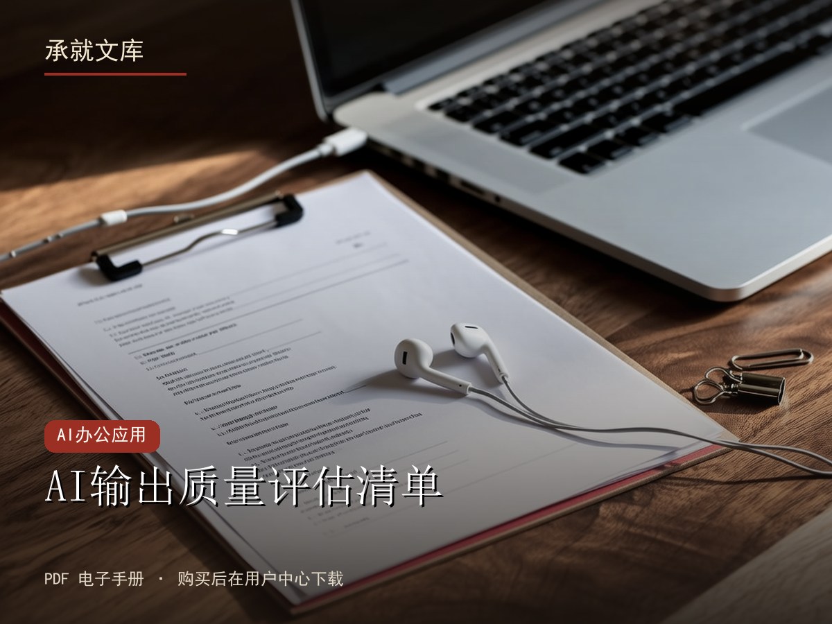 AI输出质量评估清单