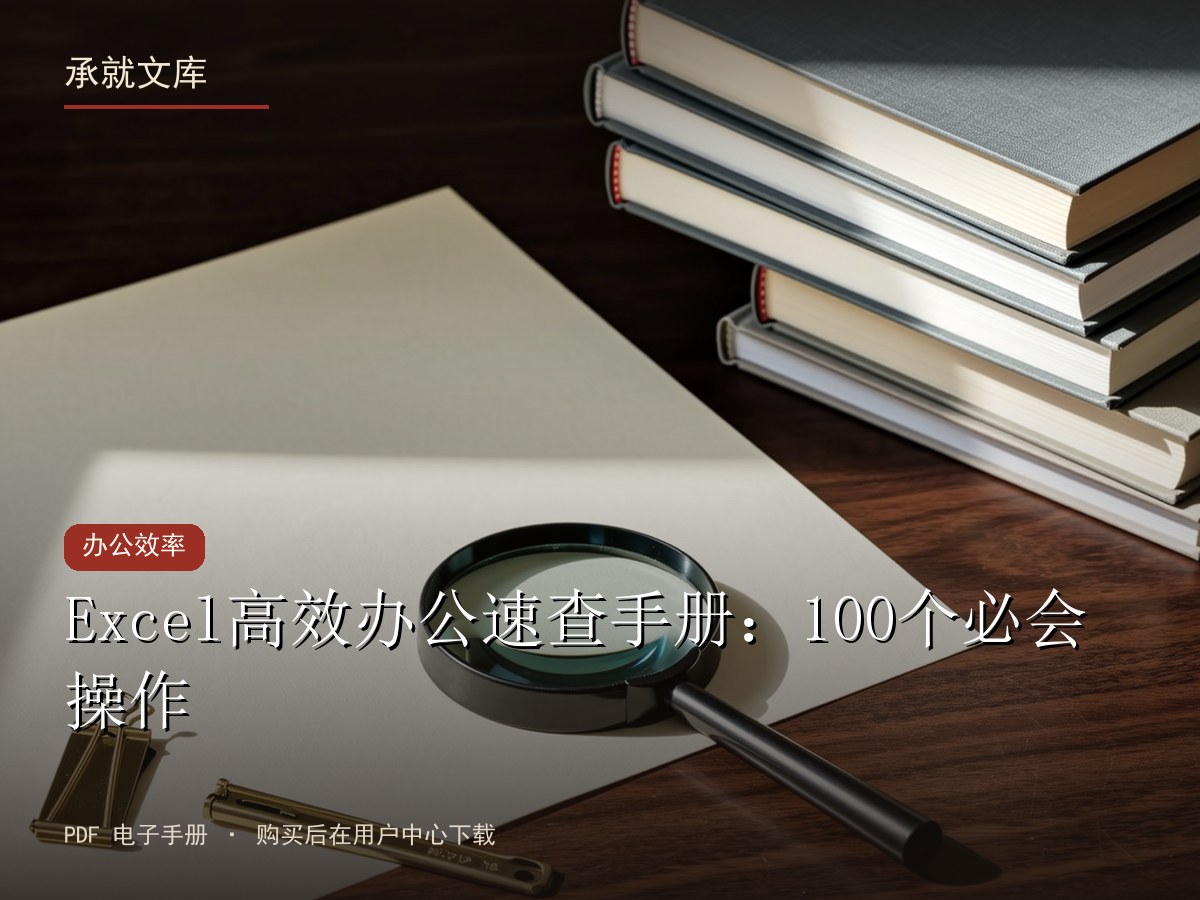 Excel高效办公速查手册：100个必会操作