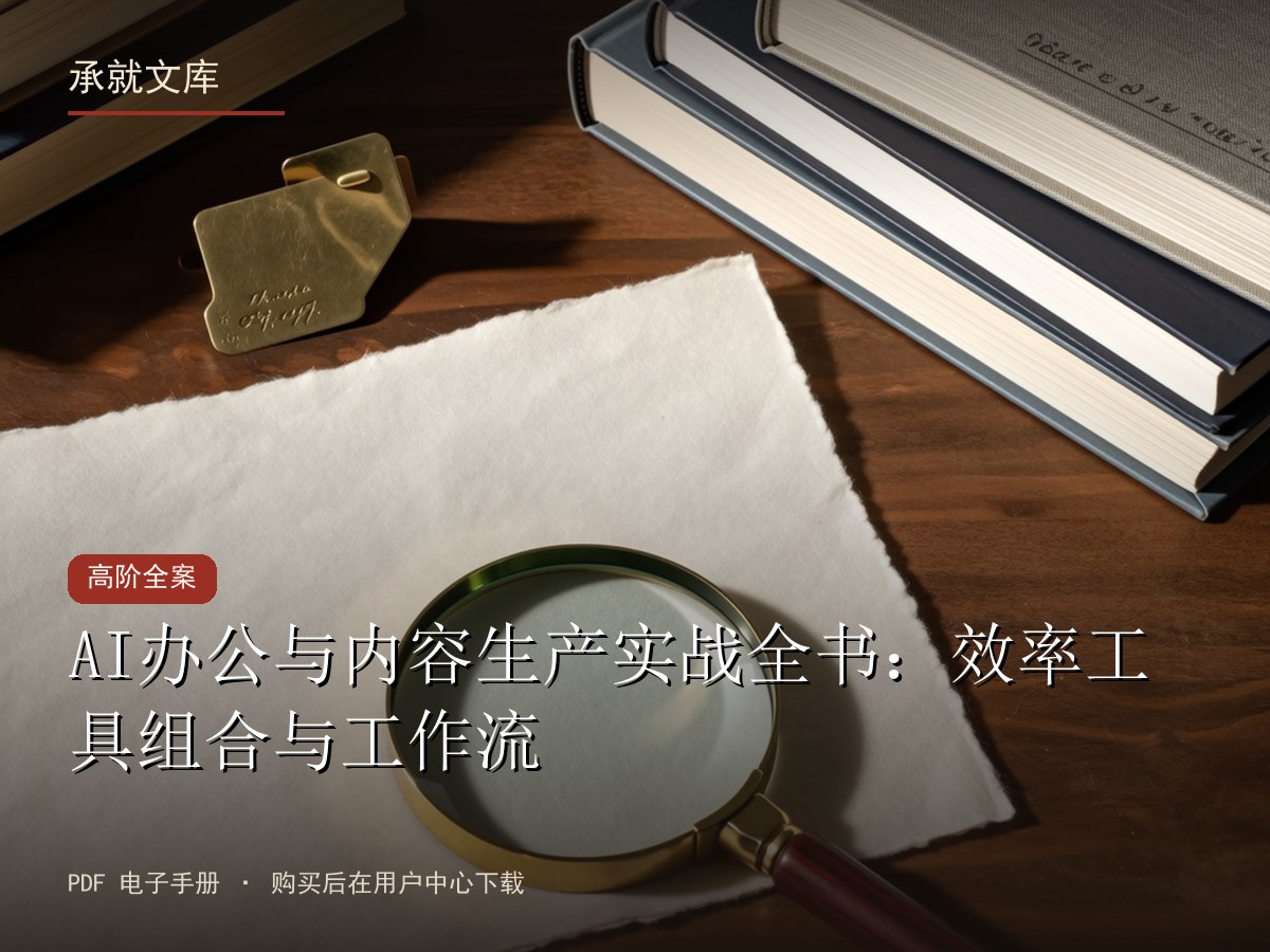 AI办公与内容生产实战全书：效率工具组合与工作流