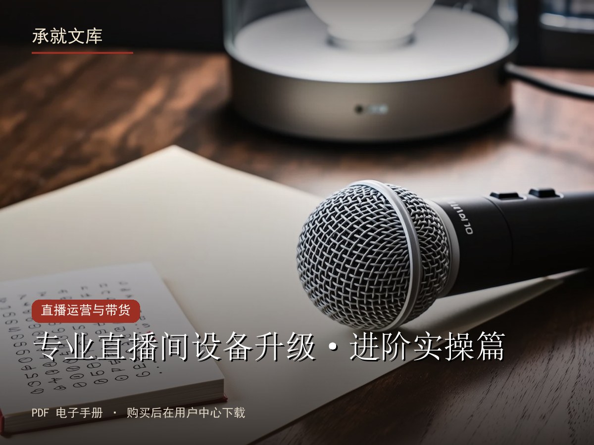 专业直播间设备升级·进阶实操篇