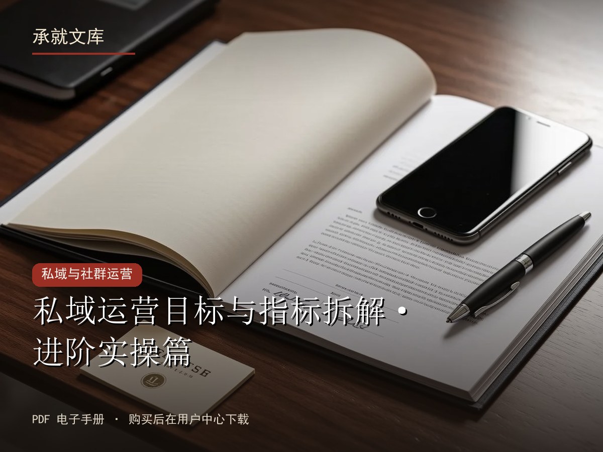 私域运营目标与指标拆解·进阶实操篇