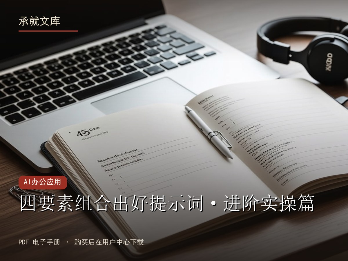 四要素组合出好提示词·进阶实操篇
