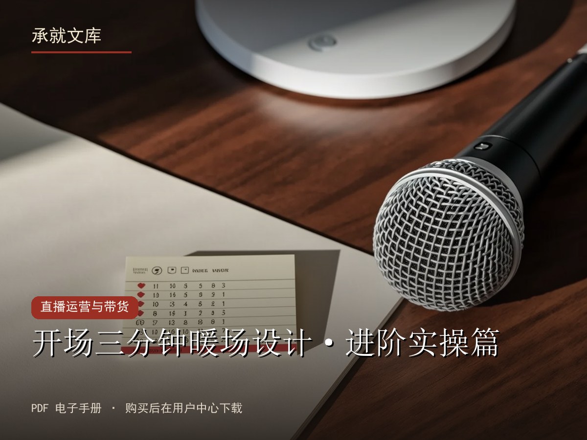 开场三分钟暖场设计·进阶实操篇