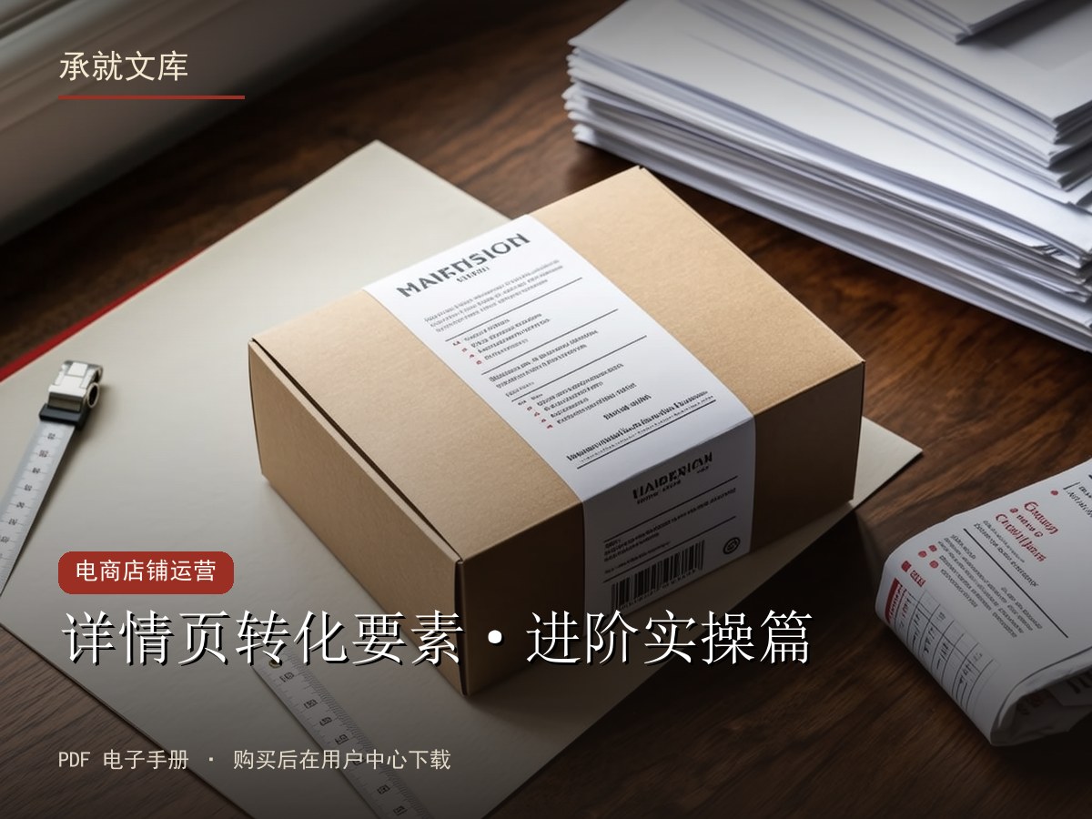 详情页转化要素·进阶实操篇