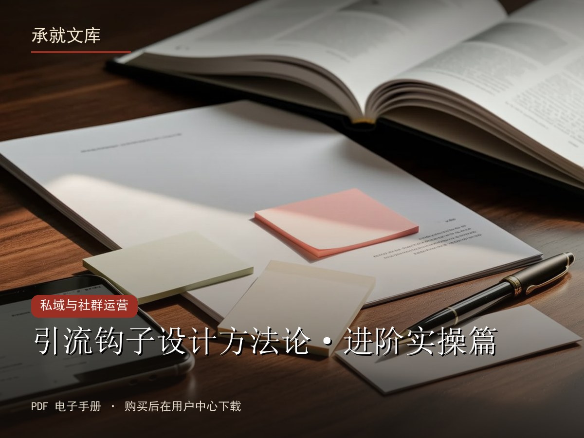 引流钩子设计方法论·进阶实操篇