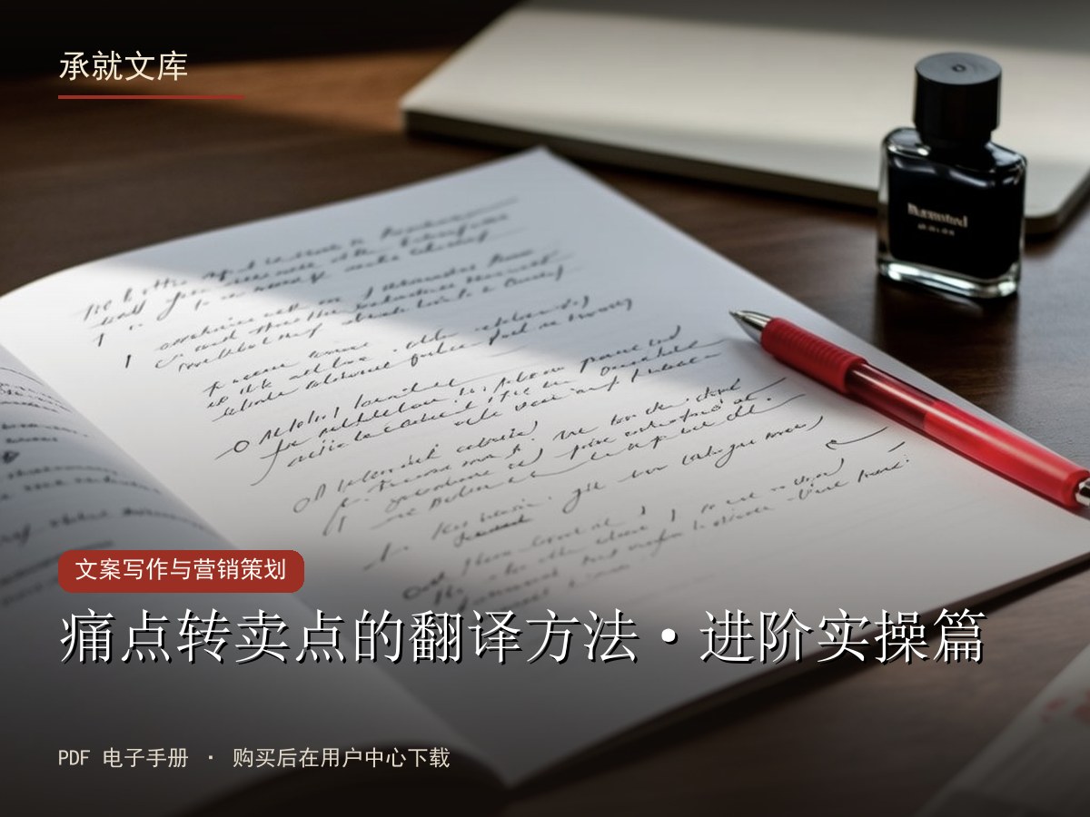 痛点转卖点的翻译方法·进阶实操篇