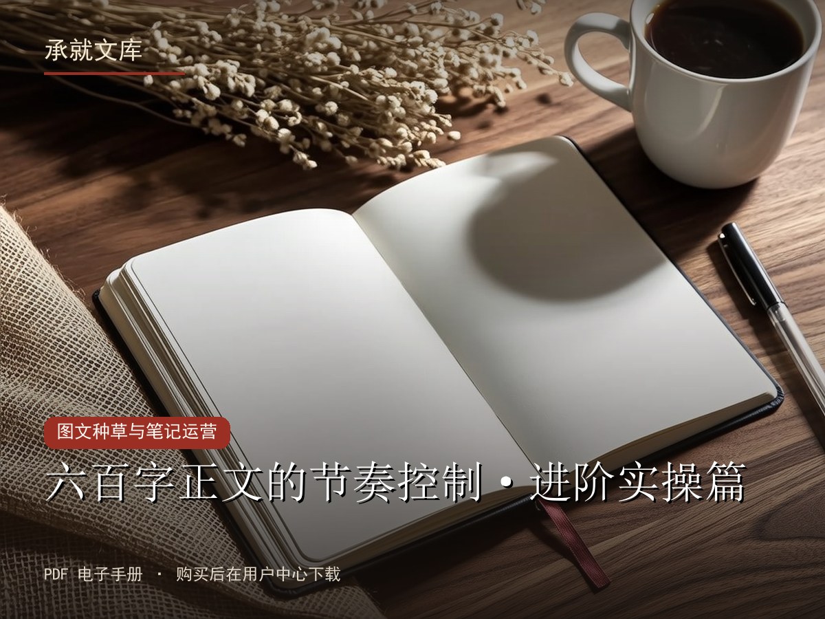 六百字正文的节奏控制·进阶实操篇