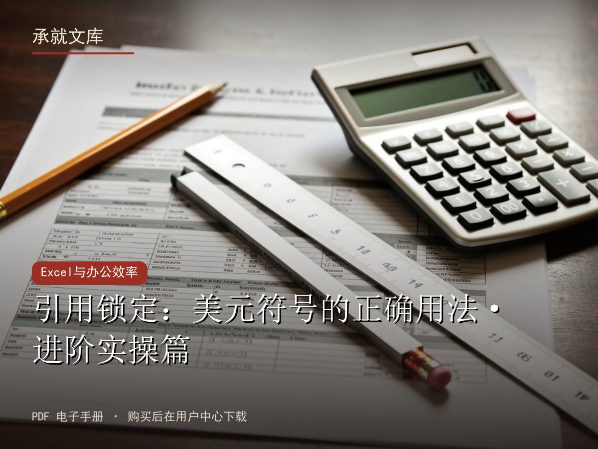 引用锁定：美元符号的正确用法·进阶实操篇