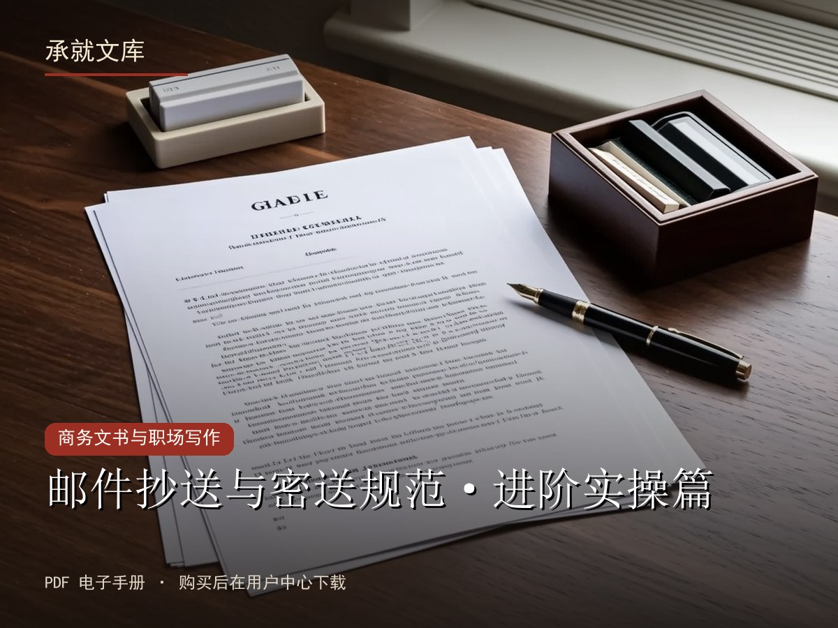 邮件抄送与密送规范·进阶实操篇