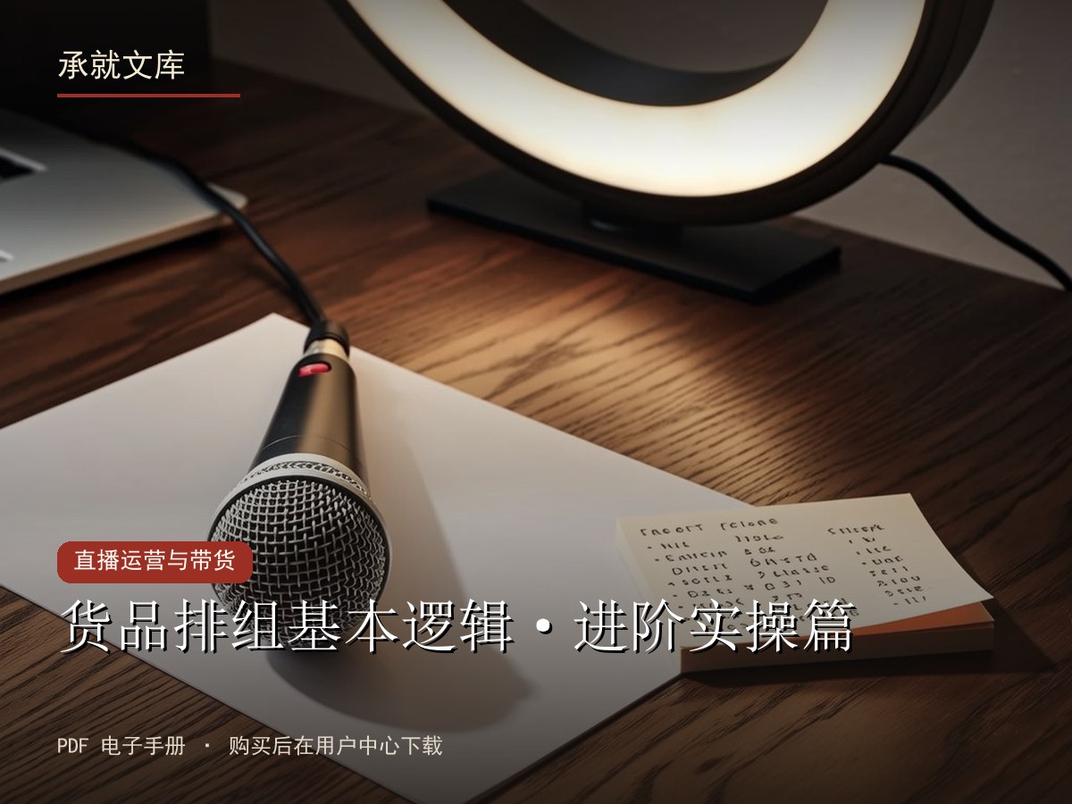 货品排组基本逻辑·进阶实操篇