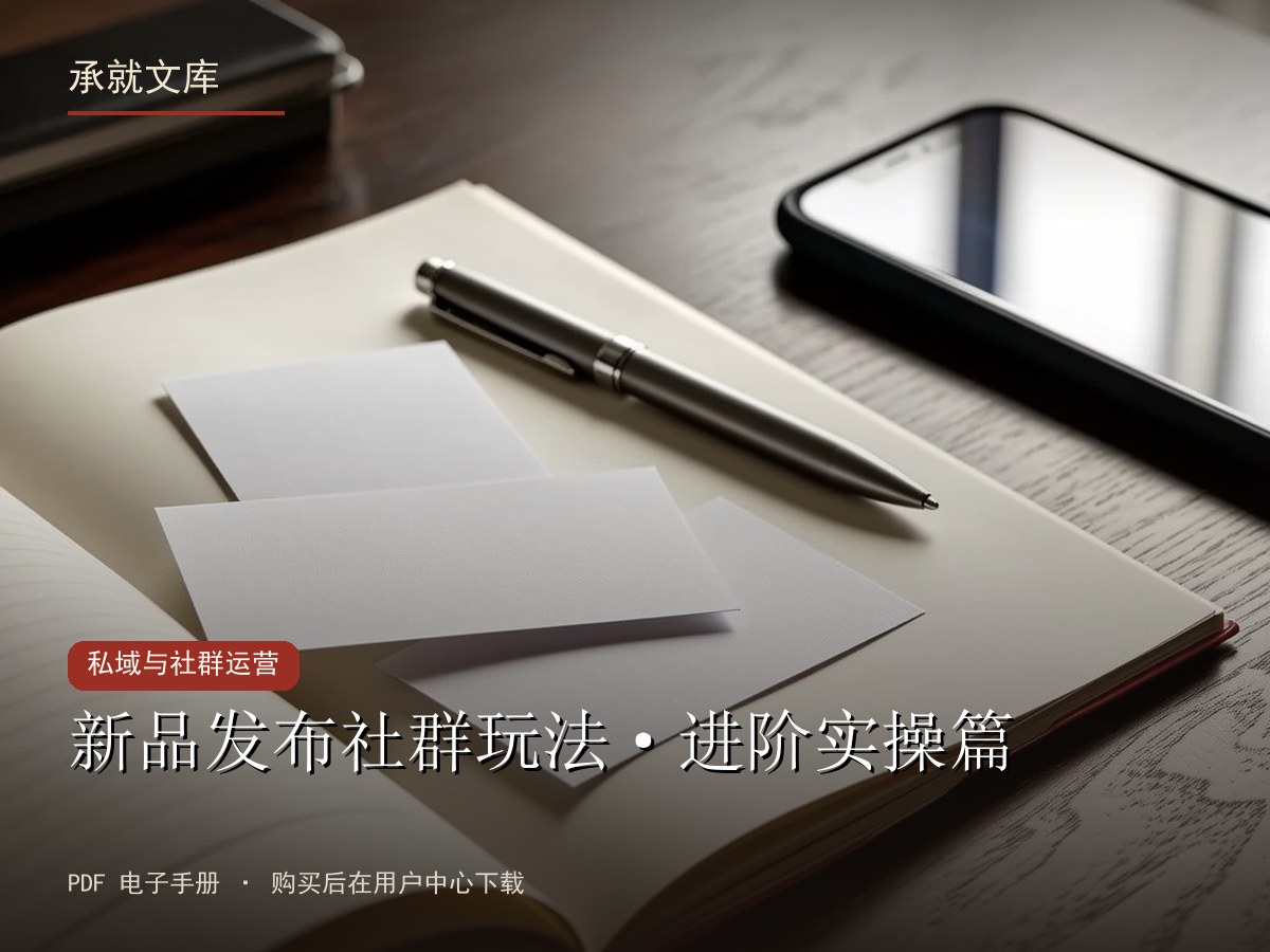 新品发布社群玩法·进阶实操篇