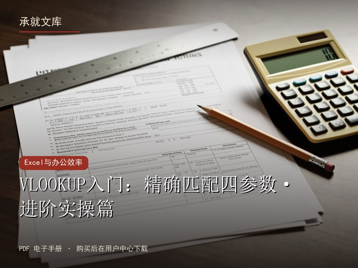 VLOOKUP入门：精确匹配四参数·进阶实操篇