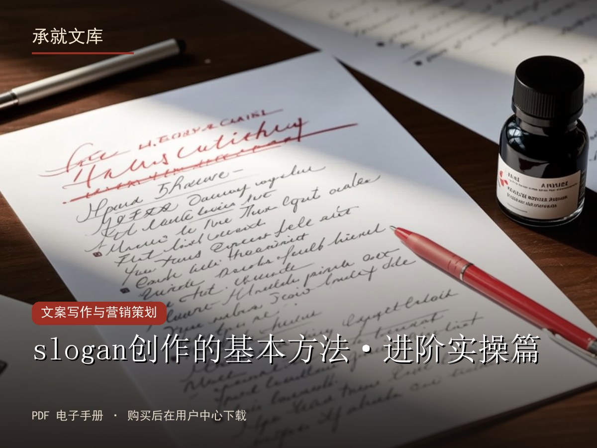 slogan创作的基本方法·进阶实操篇