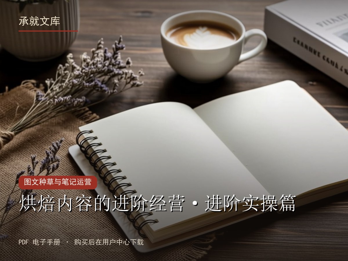 烘焙内容的进阶经营·进阶实操篇