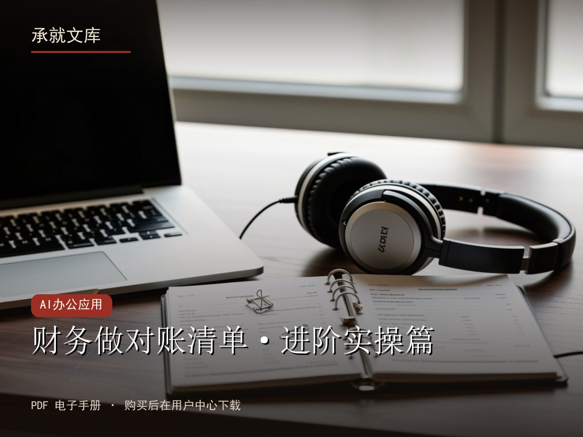 财务做对账清单·进阶实操篇