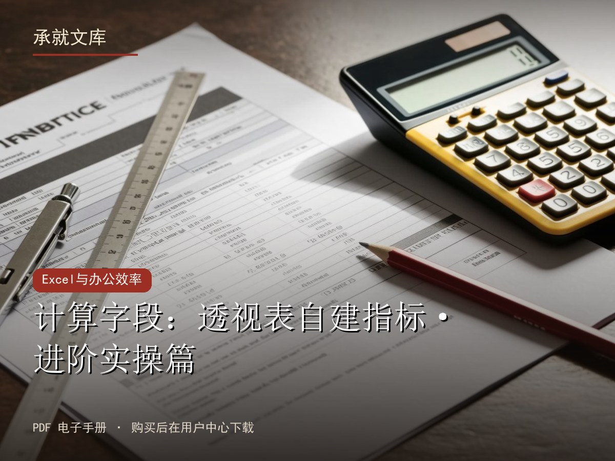 计算字段：透视表自建指标·进阶实操篇
