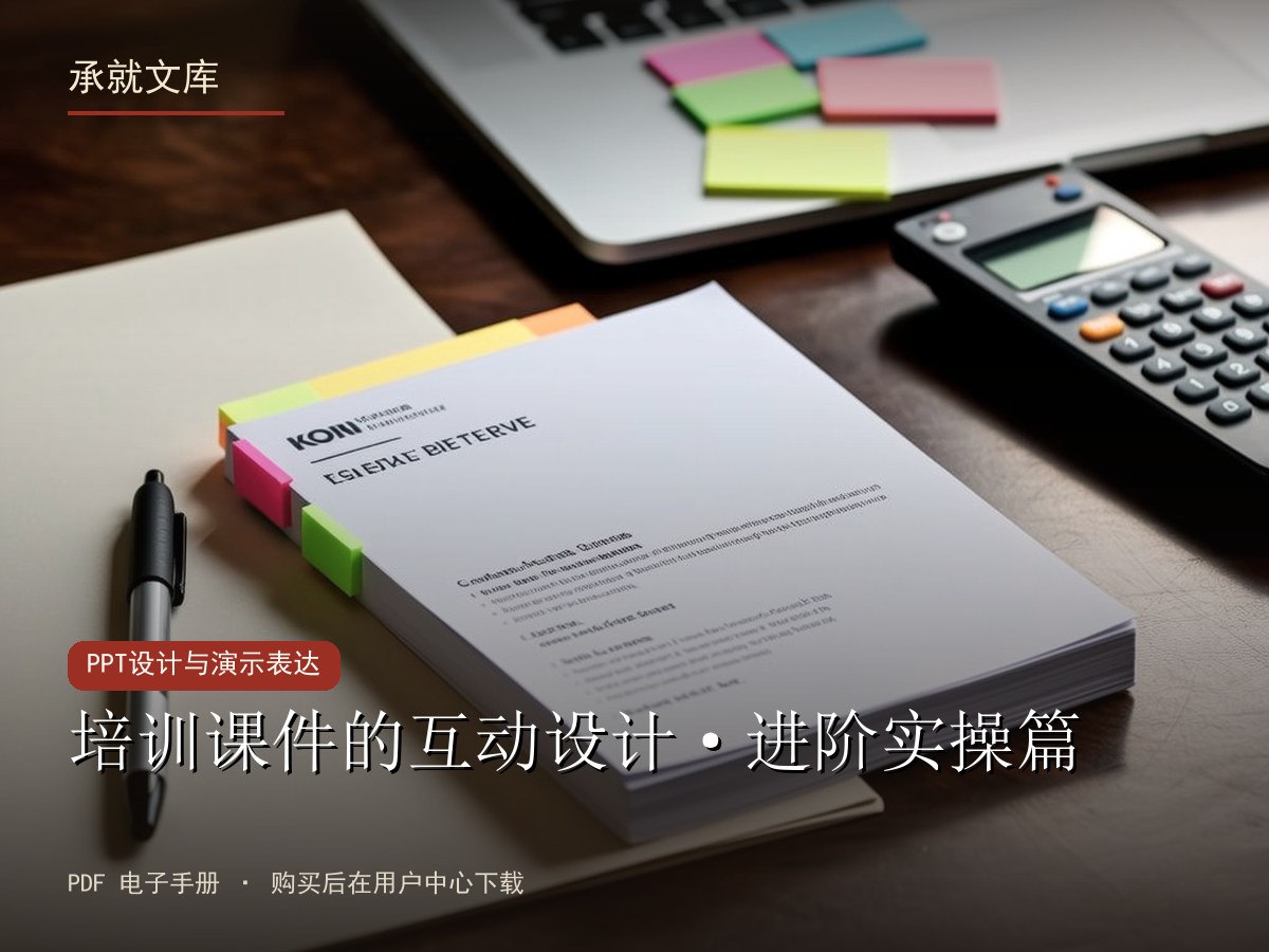 培训课件的互动设计·进阶实操篇