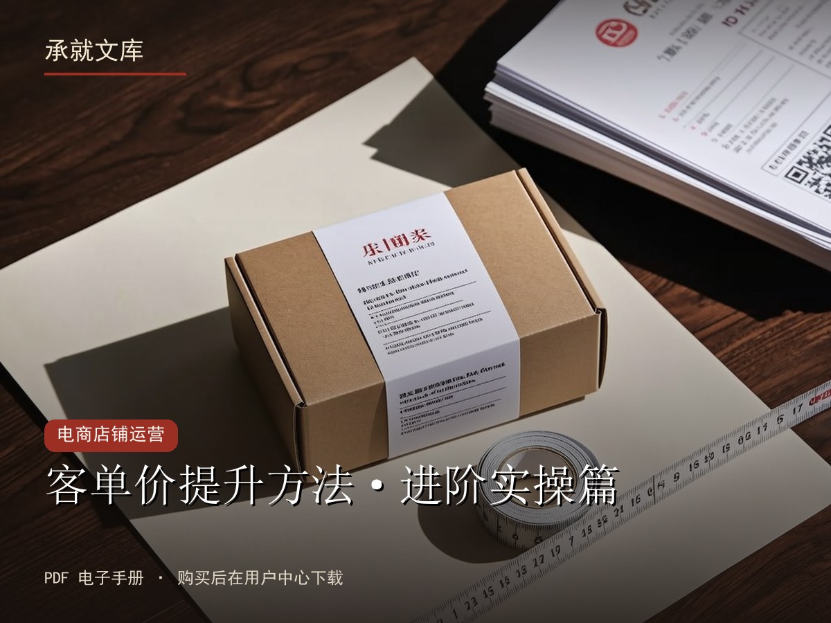 客单价提升方法·进阶实操篇