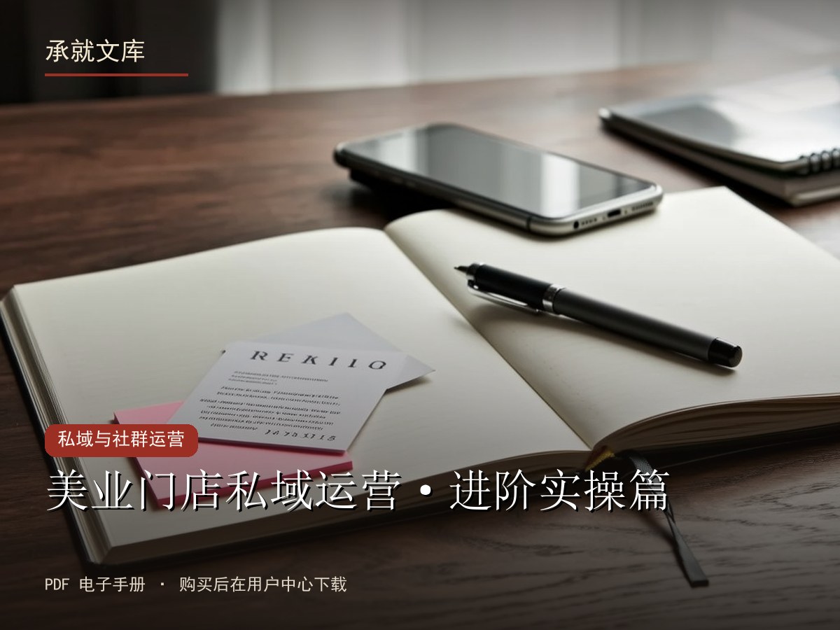 美业门店私域运营·进阶实操篇