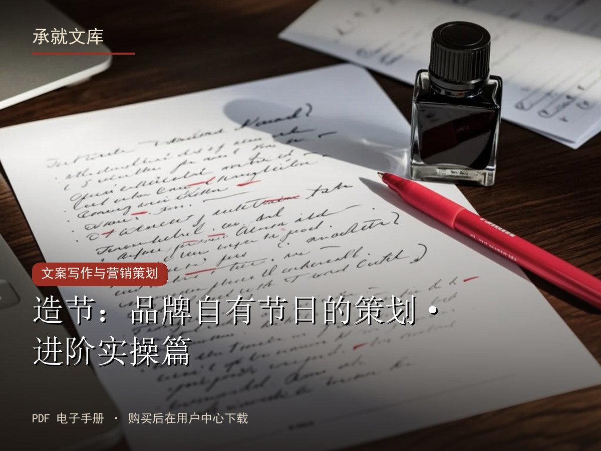 造节：品牌自有节日的策划·进阶实操篇