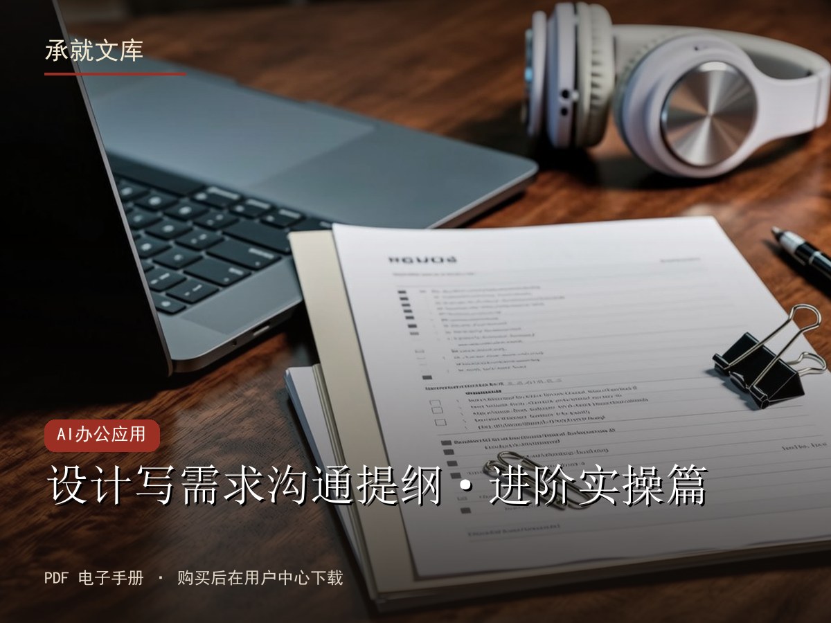 设计写需求沟通提纲·进阶实操篇