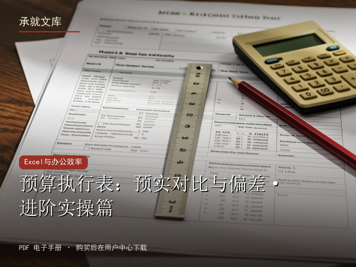 预算执行表：预实对比与偏差·进阶实操篇