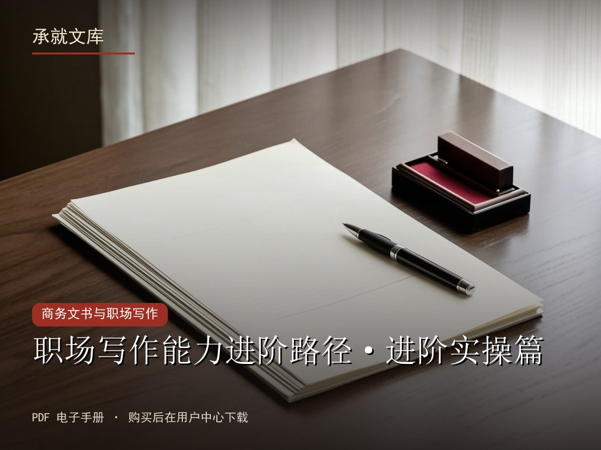 职场写作能力进阶路径·进阶实操篇