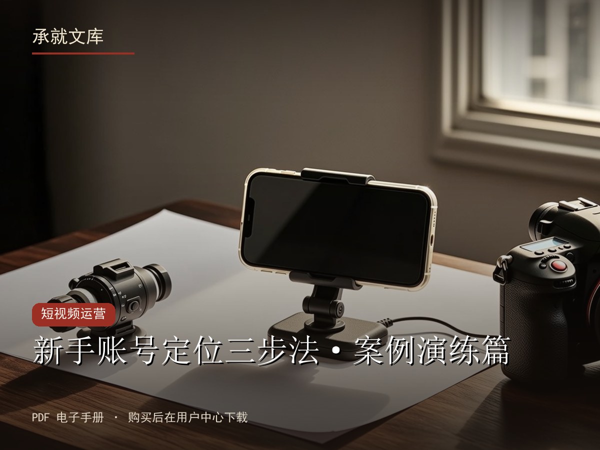 新手账号定位三步法·案例演练篇