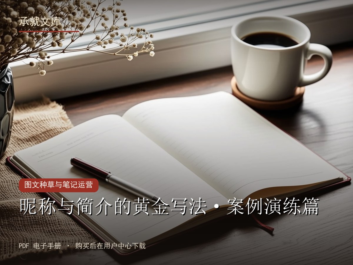 昵称与简介的黄金写法·案例演练篇