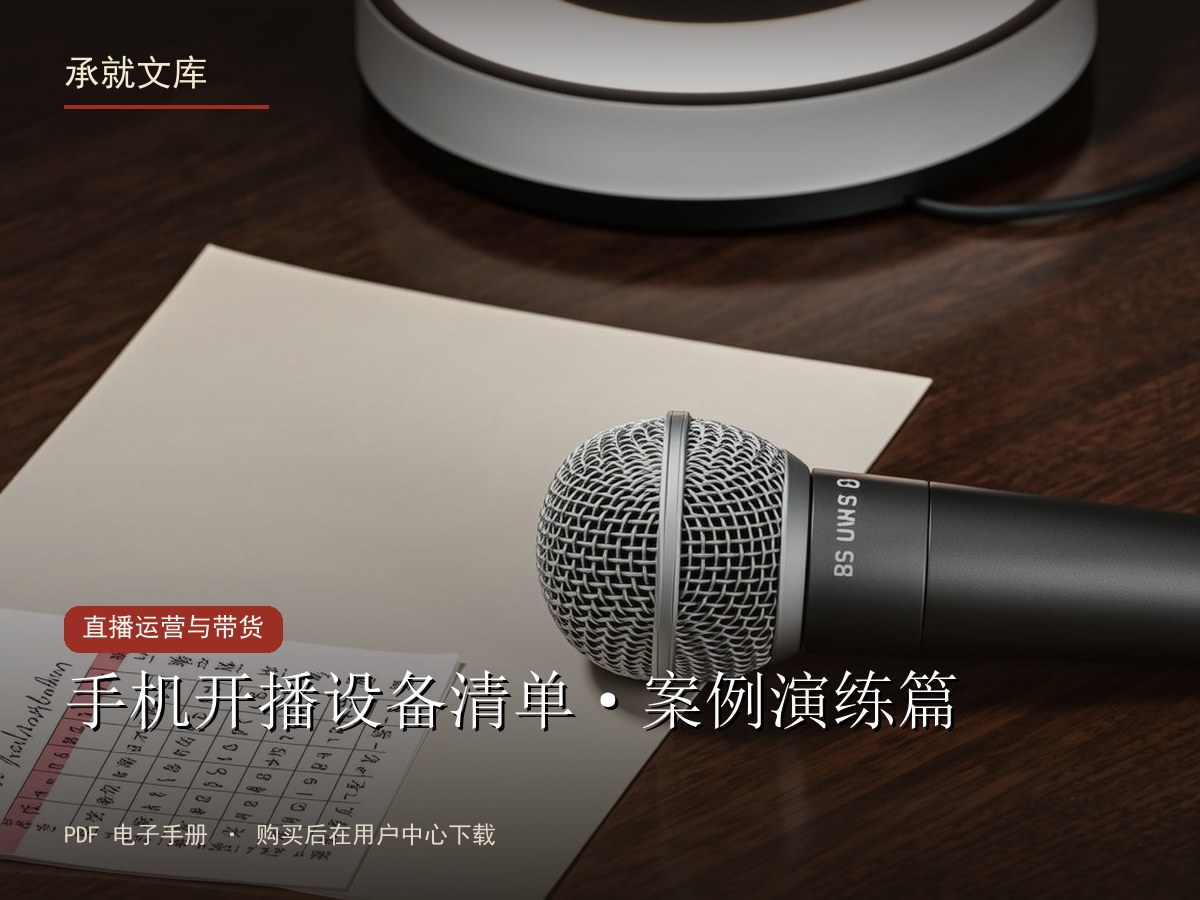 手机开播设备清单·案例演练篇