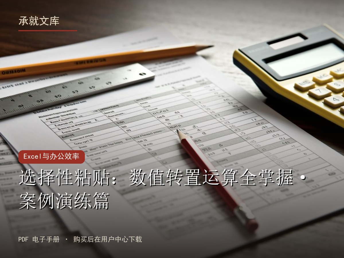 选择性粘贴：数值转置运算全掌握·案例演练篇
