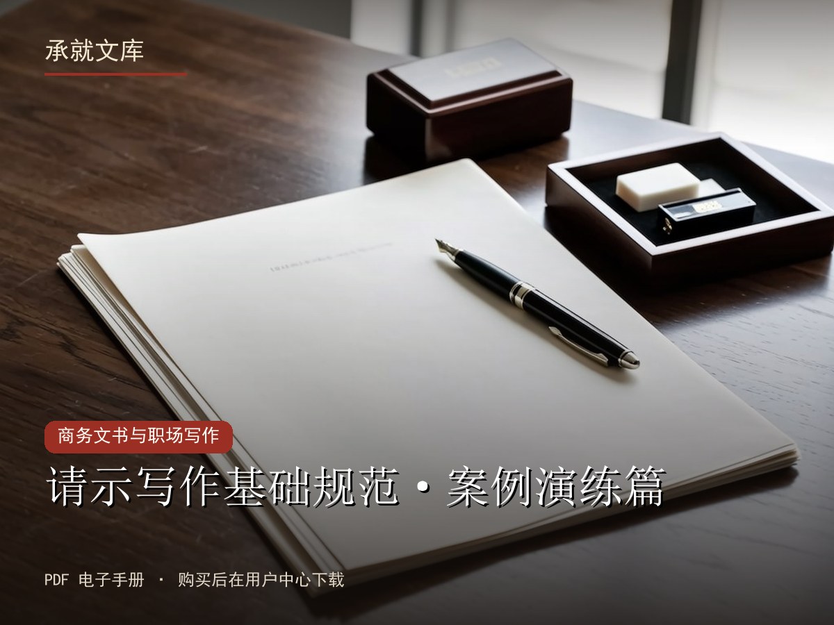 请示写作基础规范·案例演练篇