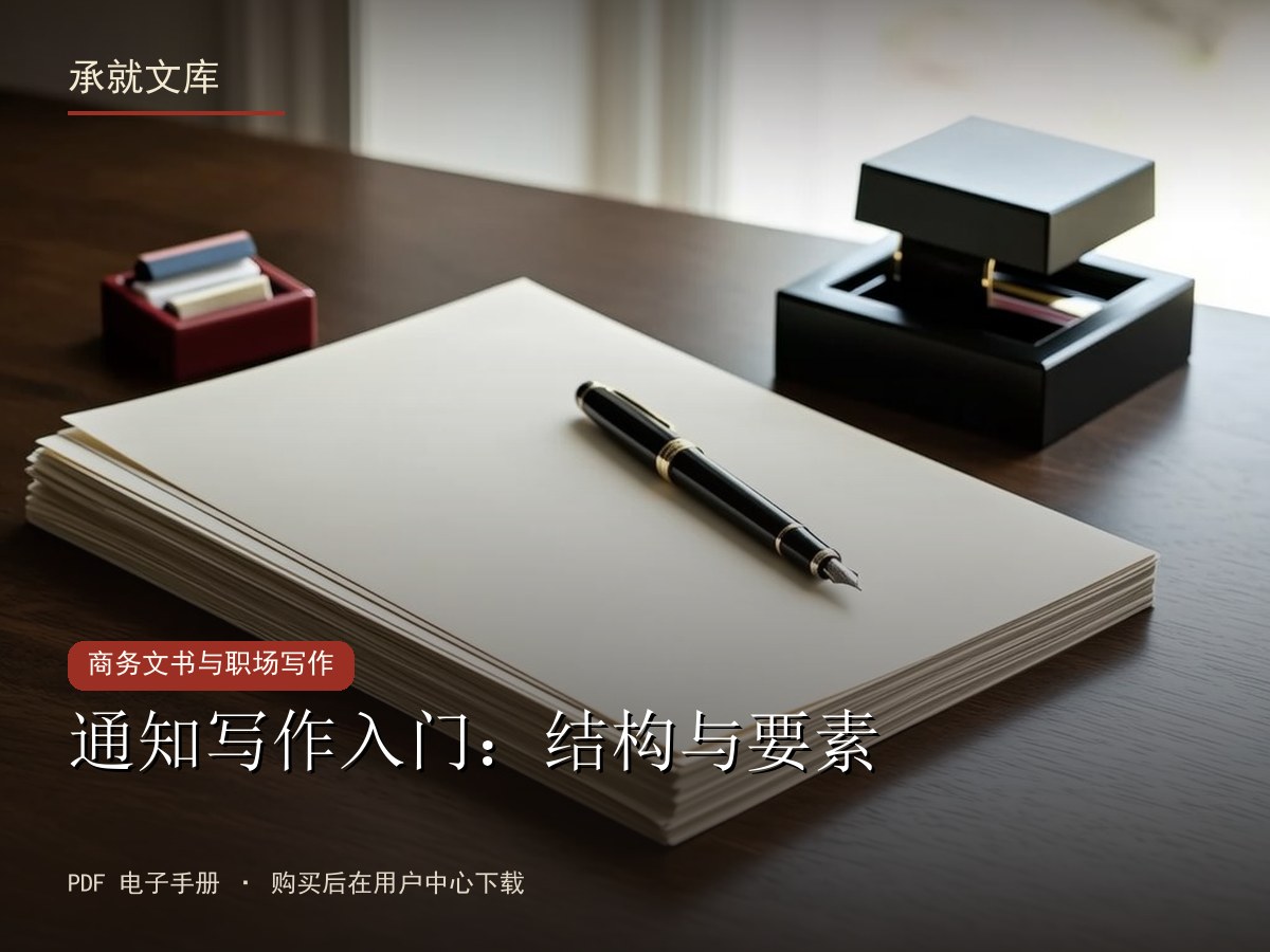 通知写作入门：结构与要素