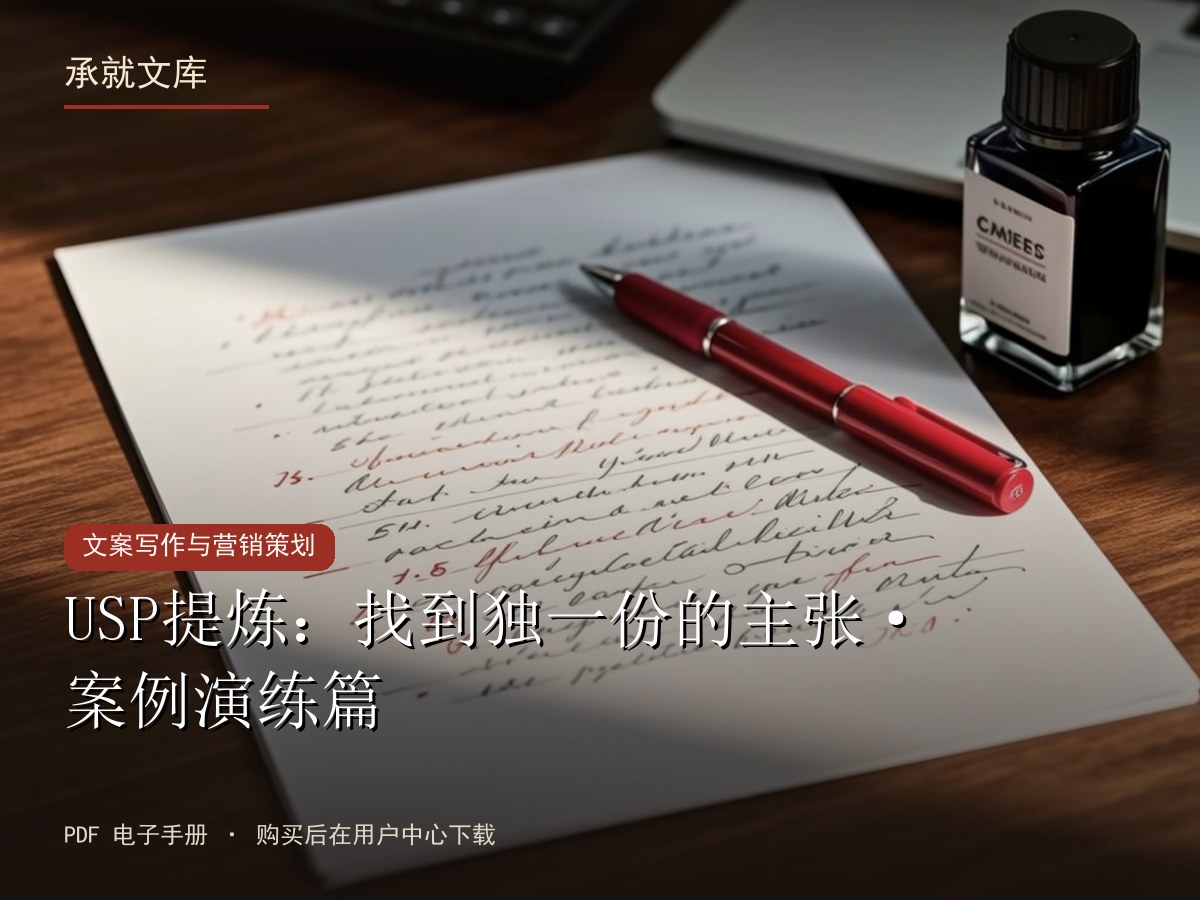 USP提炼：找到独一份的主张·案例演练篇
