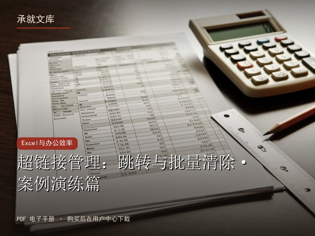 超链接管理：跳转与批量清除·案例演练篇