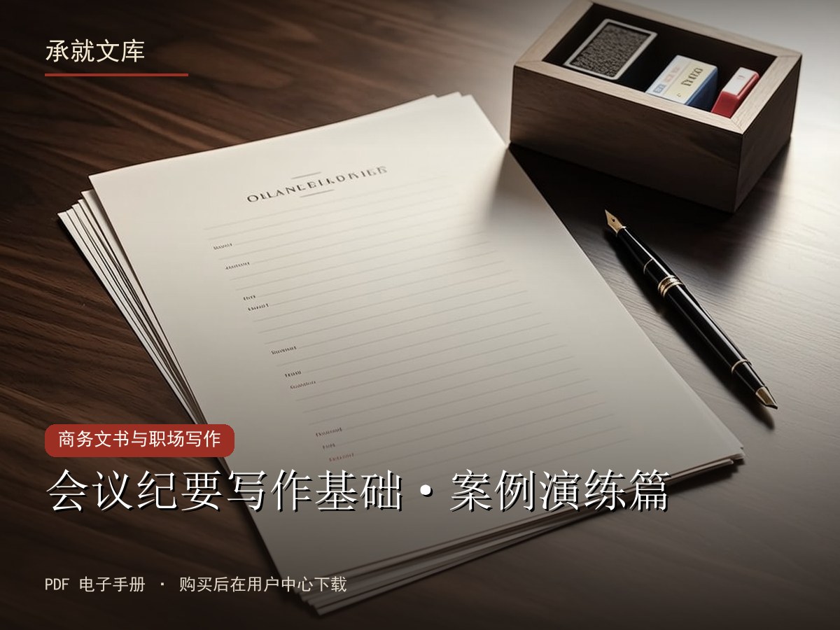 会议纪要写作基础·案例演练篇