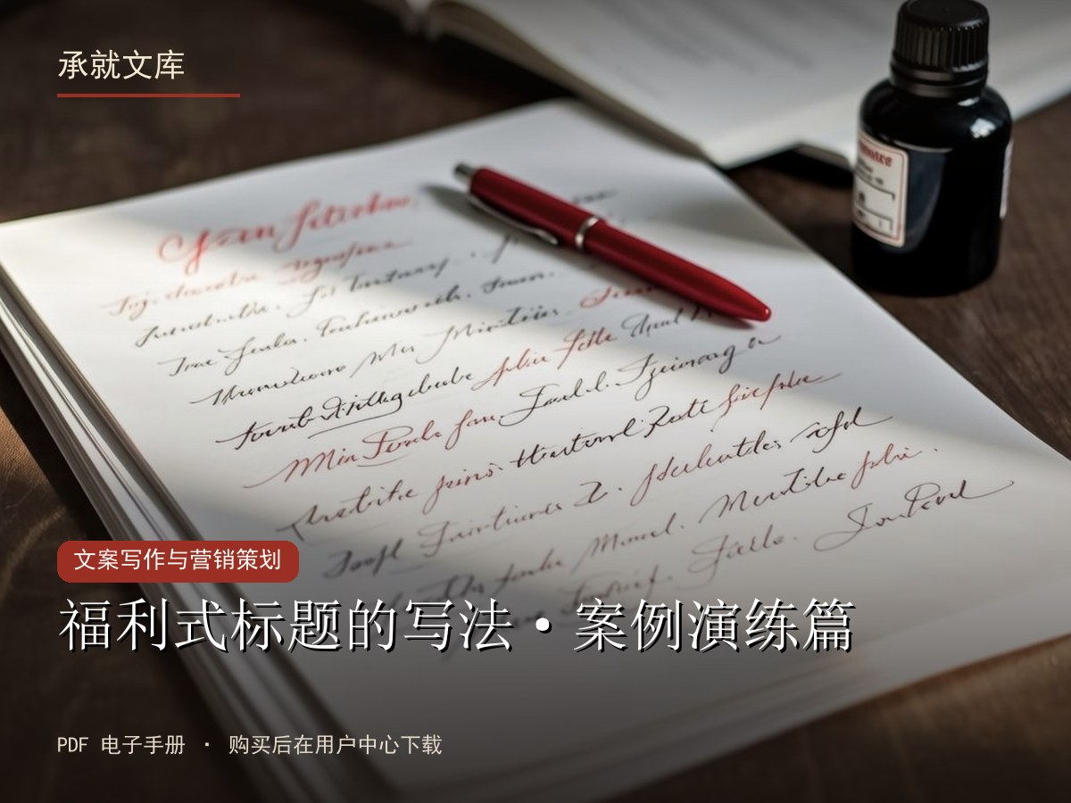 福利式标题的写法·案例演练篇