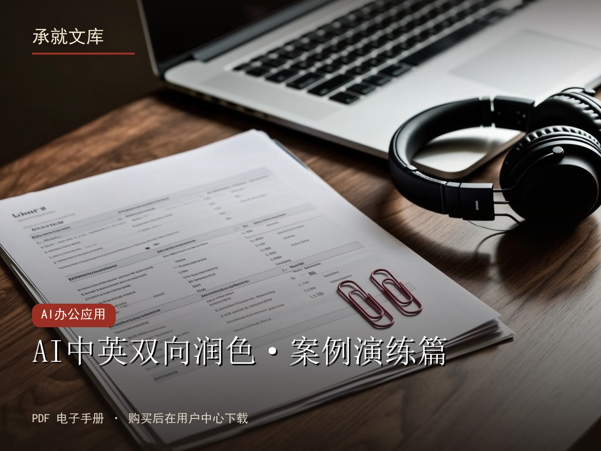 AI中英双向润色·案例演练篇