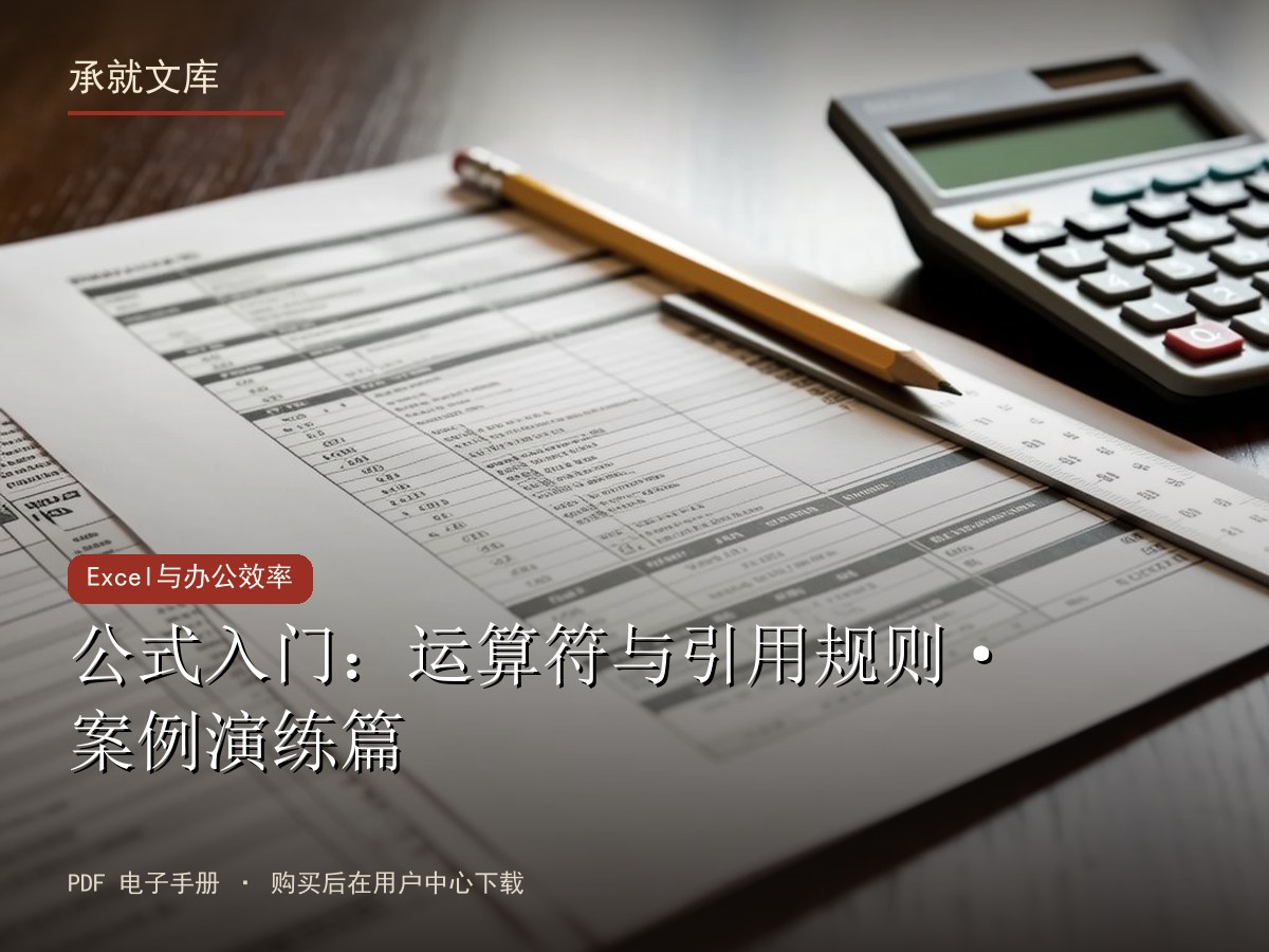公式入门：运算符与引用规则·案例演练篇