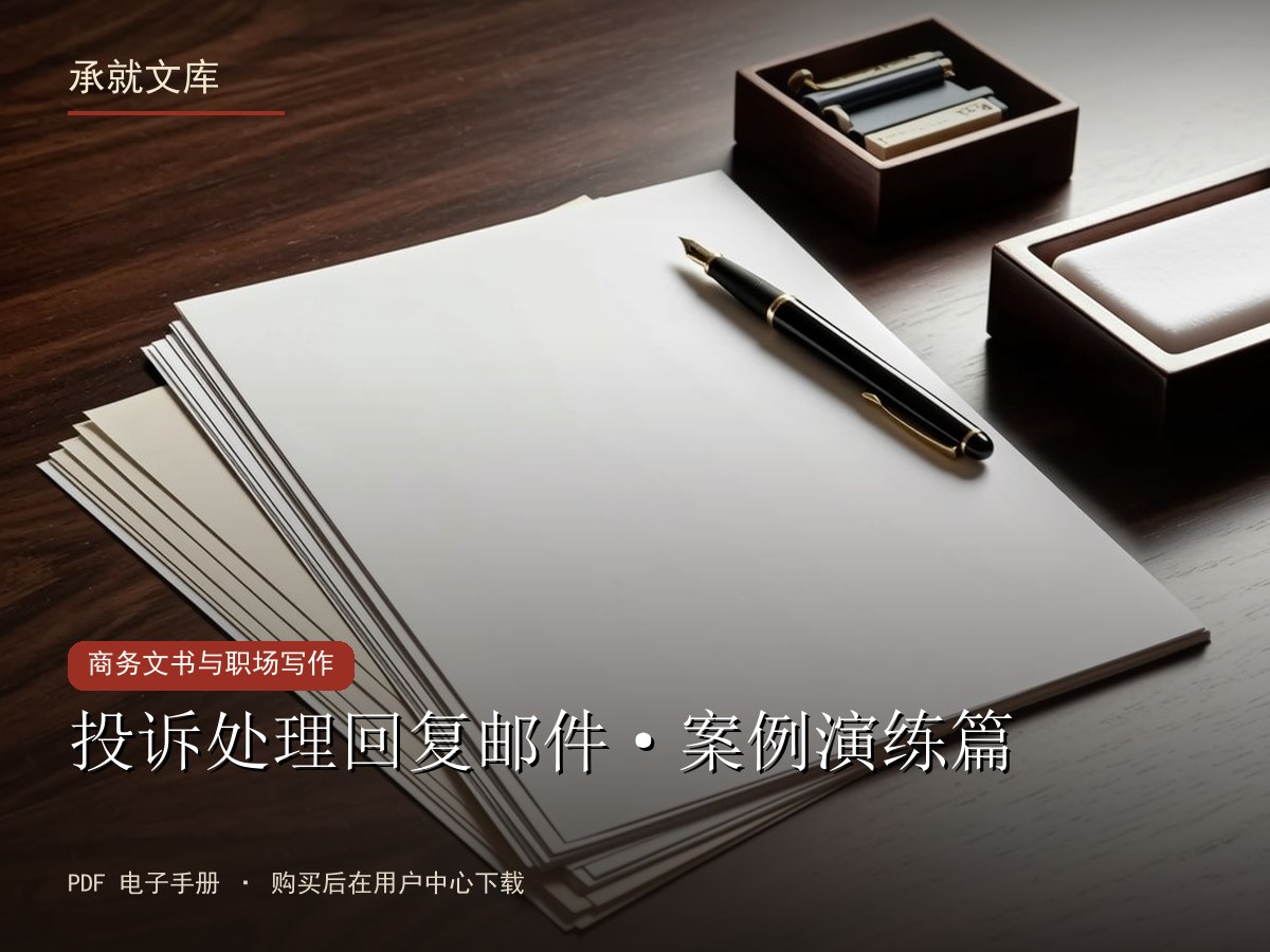 投诉处理回复邮件·案例演练篇