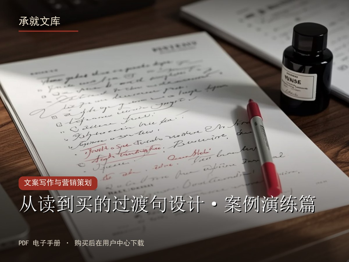 从读到买的过渡句设计·案例演练篇