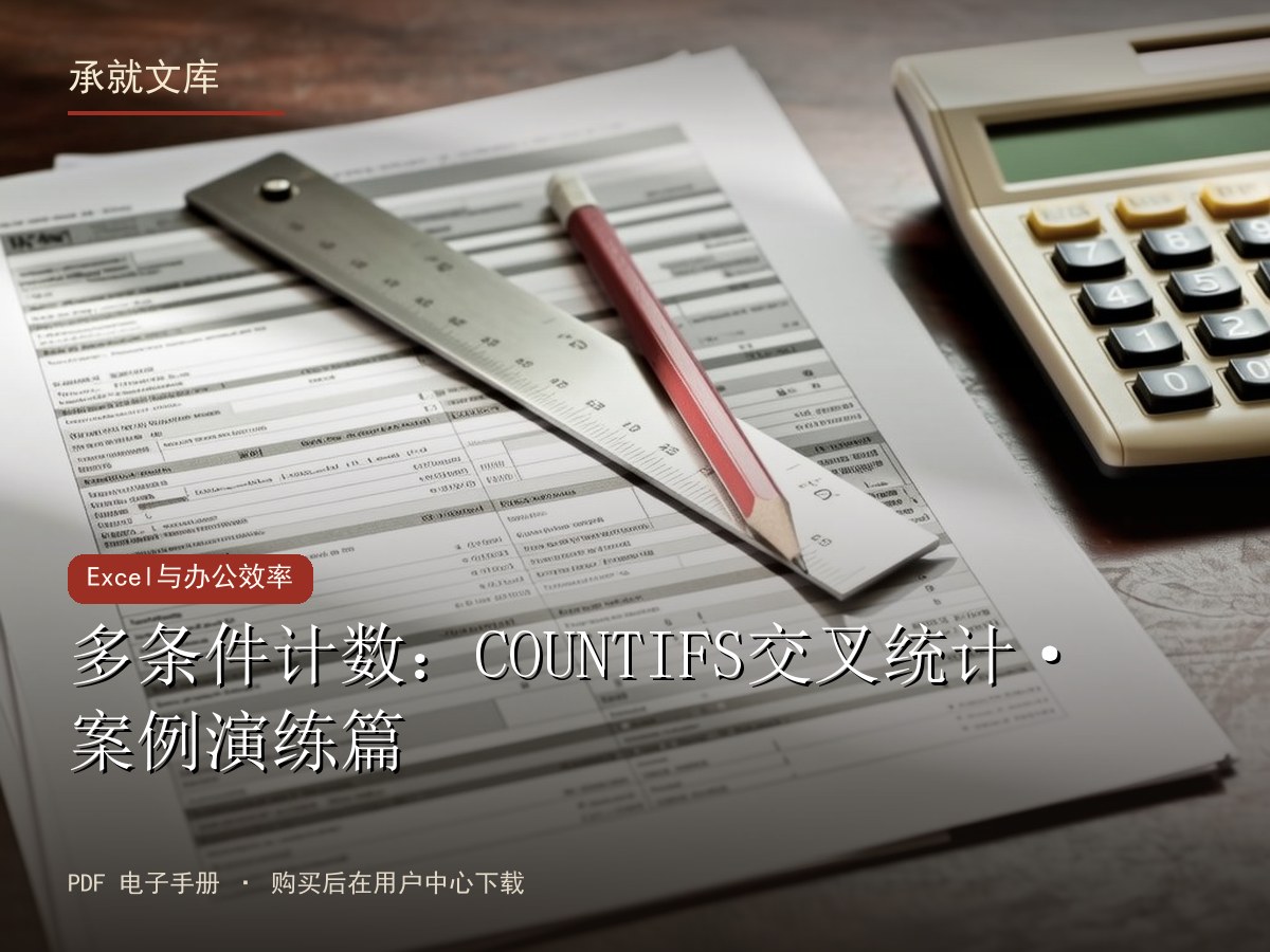 多条件计数：COUNTIFS交叉统计·案例演练篇