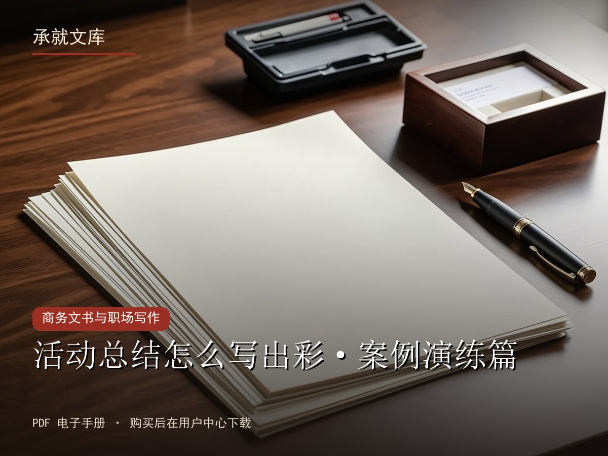活动总结怎么写出彩·案例演练篇