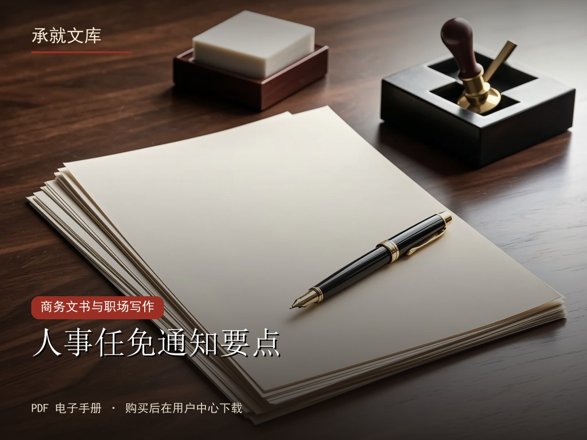 人事任免通知要点