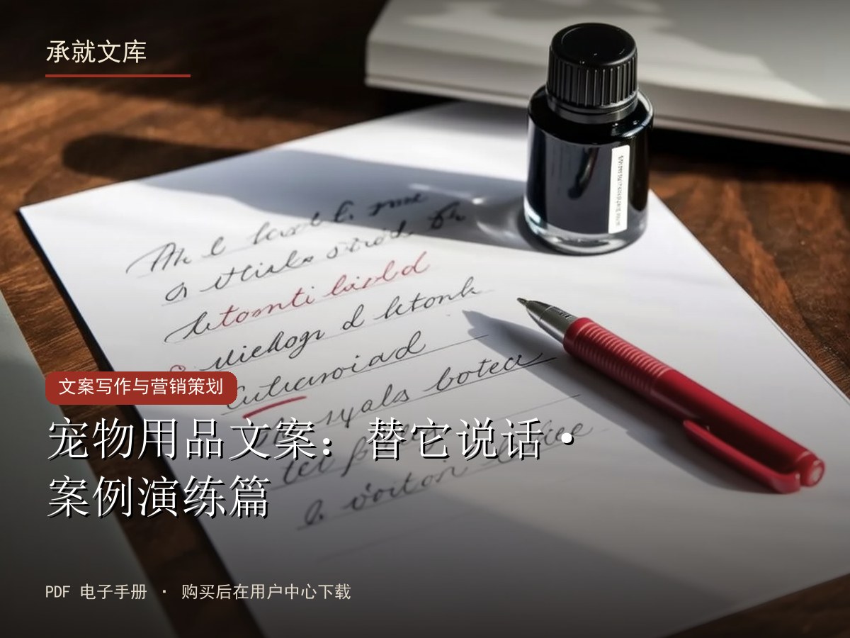 宠物用品文案：替它说话·案例演练篇