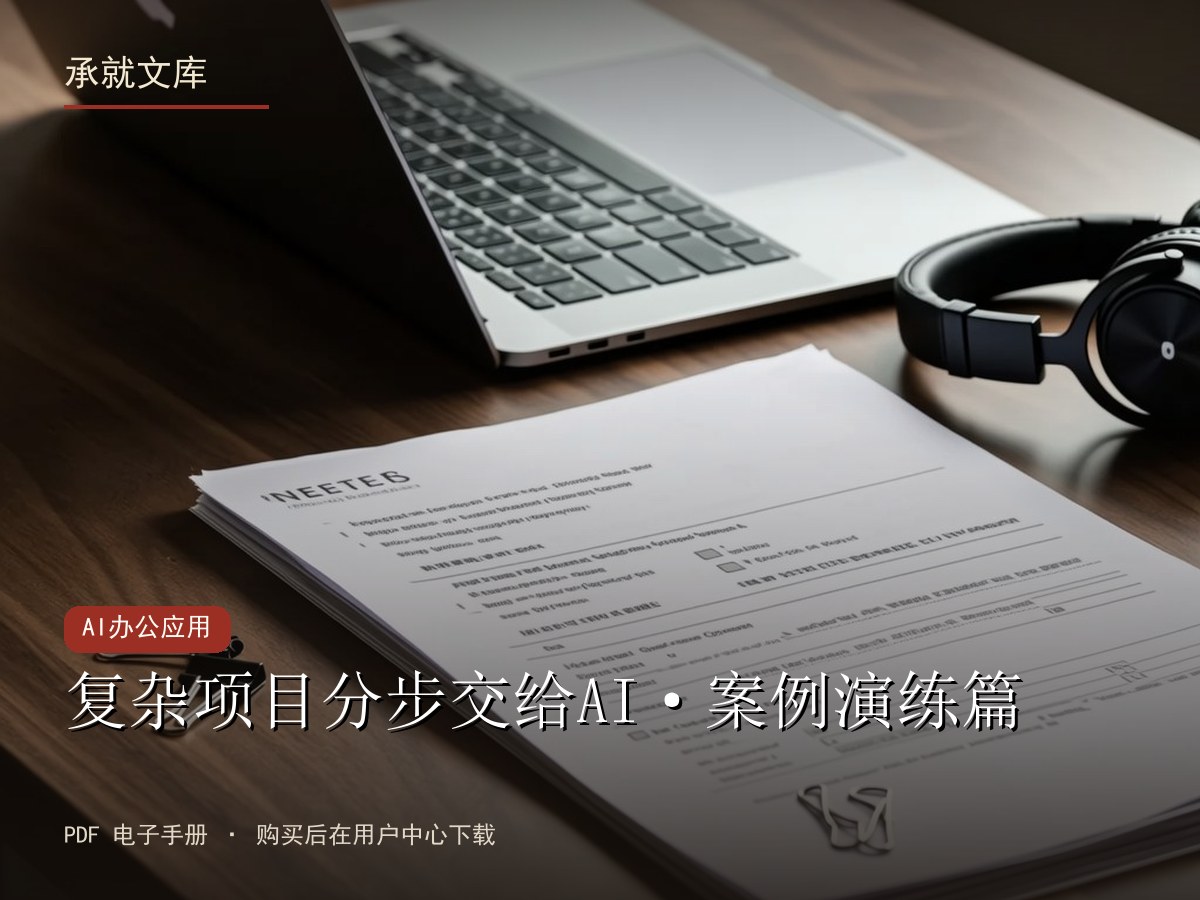 复杂项目分步交给AI·案例演练篇