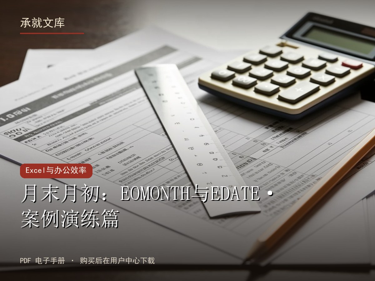 月末月初：EOMONTH与EDATE·案例演练篇